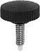 Round Knurled Clamping Knob