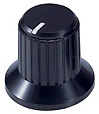 Fluted plastic knob